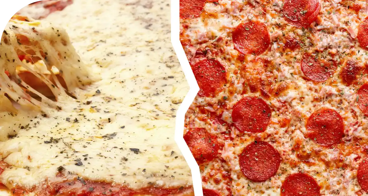 cheese pizza vs pepperoni pizza