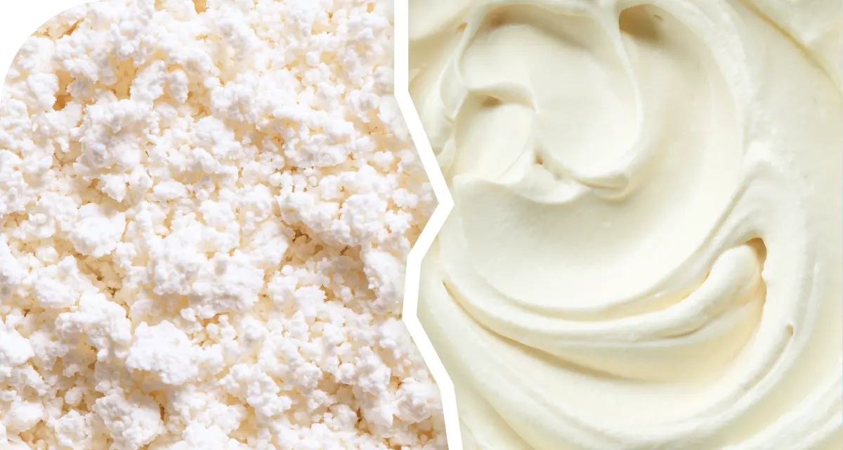 cottage cheese vs cream cheese