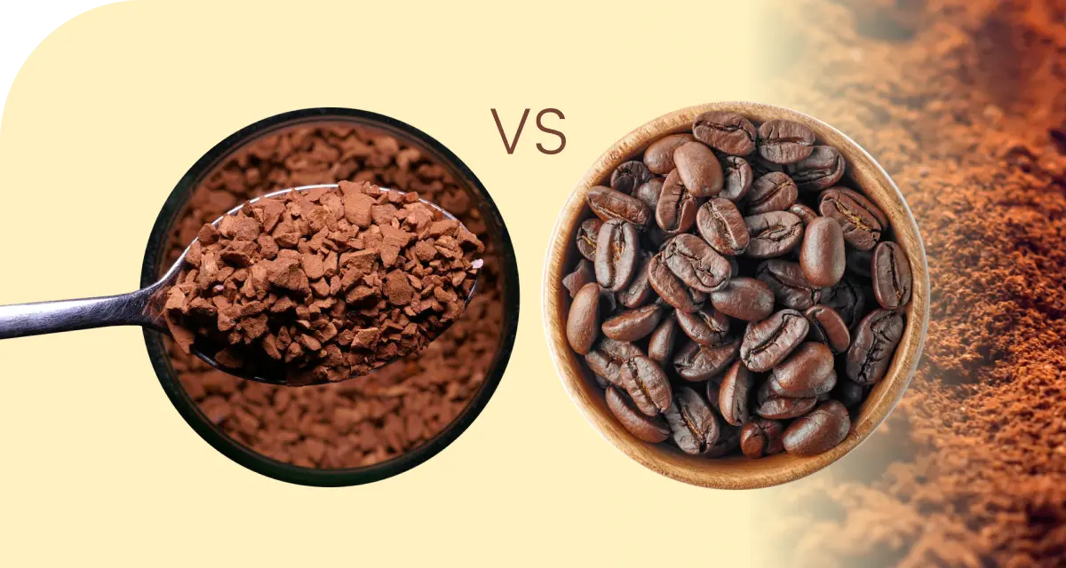 instant coffee vs. ground coffee