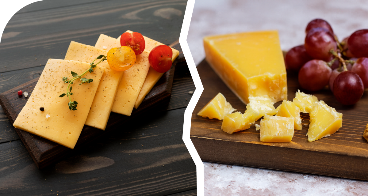 American Cheese vs Cheddar