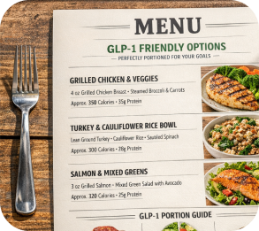 GLP-1 menu strategy: portion options