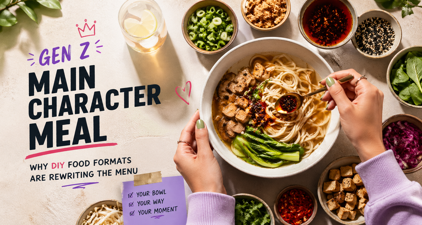 Gen Z Main character meal