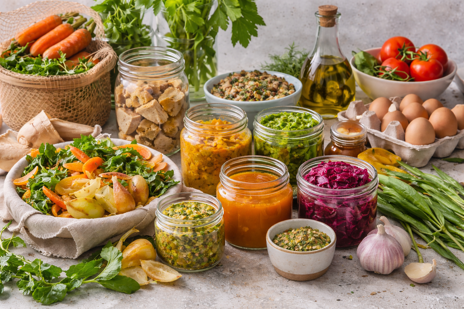 Zero-waste kitchen essentials and creations