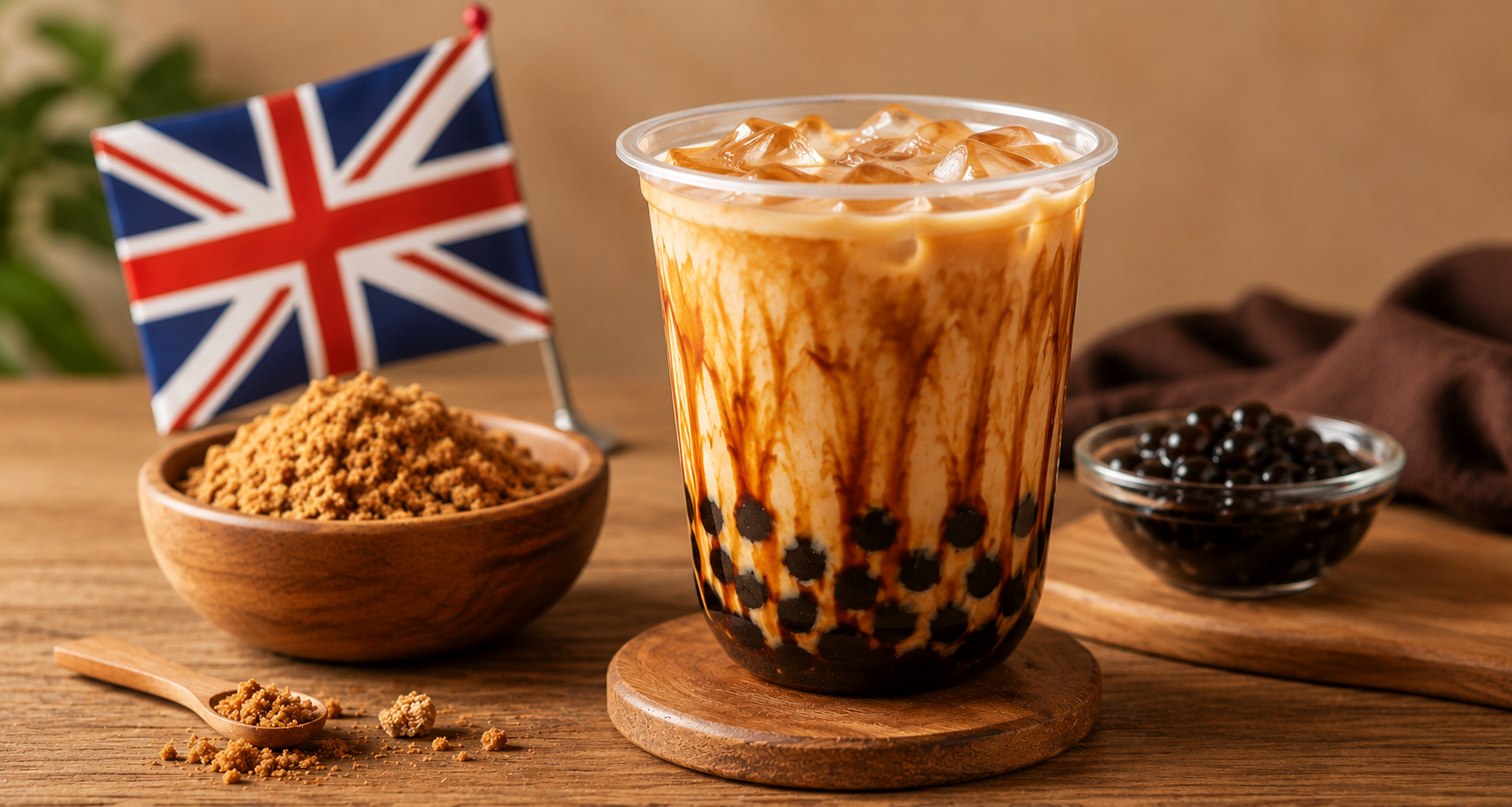 Brown butter bubble tea UK