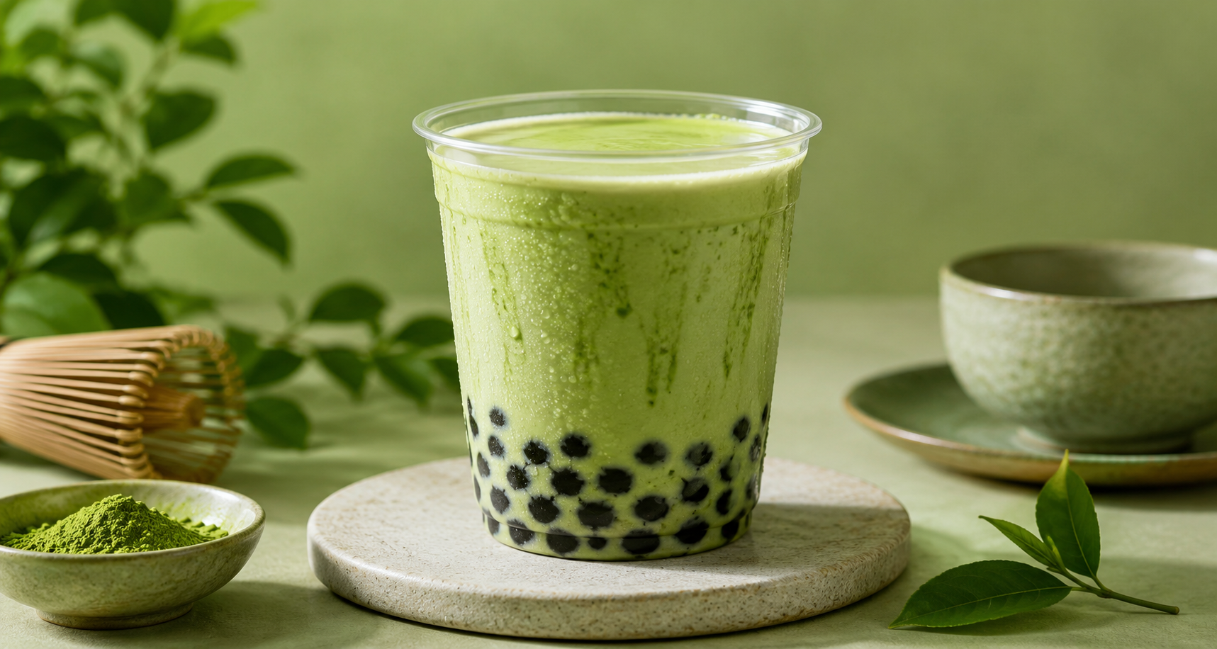 Matcha bubble tea