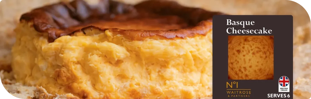 Basque cheesecake product photo